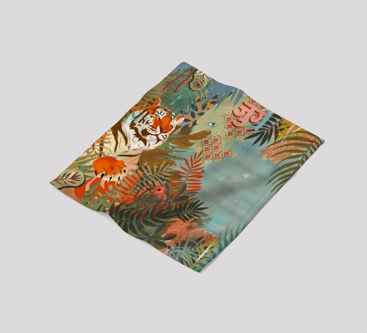 Tiger Fleecedecke von Kateřina Bažantová