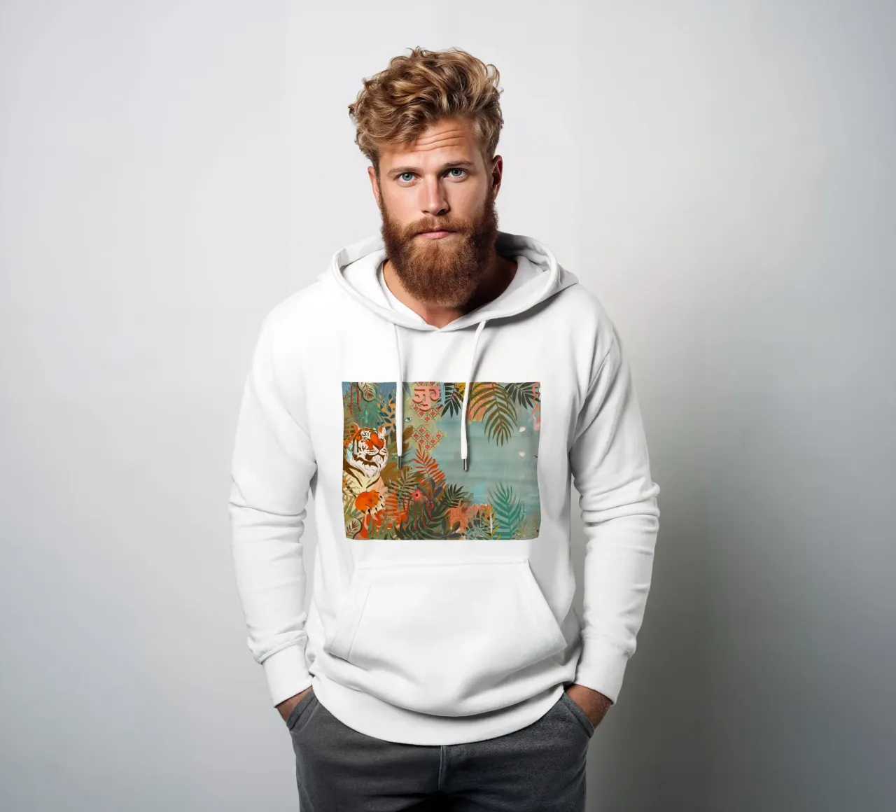 Tigre felpa con cappuccio da Kateřina Bažantová