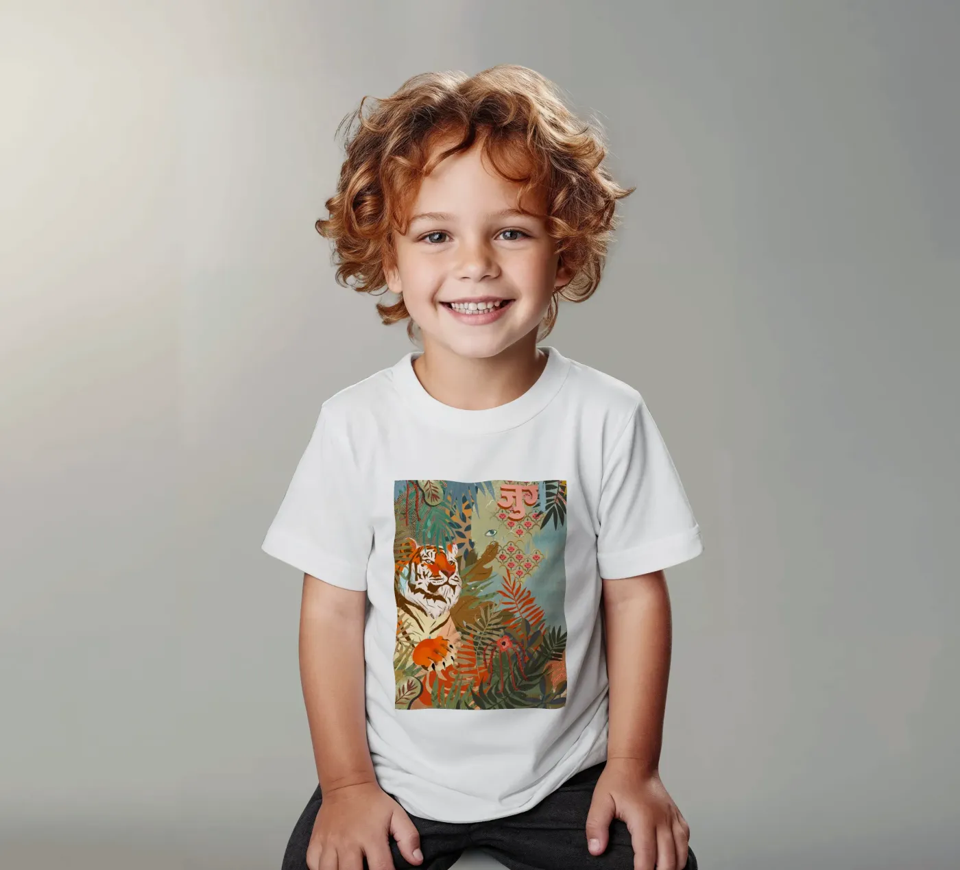 Tiger t-shirt bambini da Kateřina Bažantová