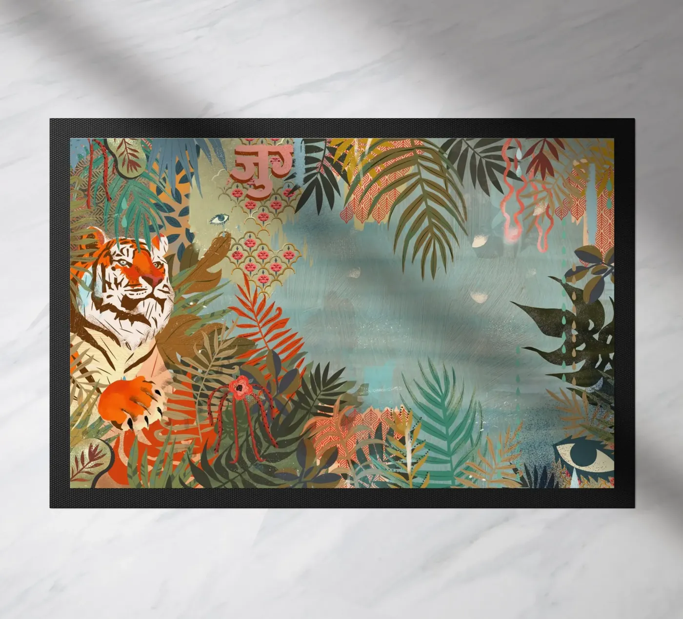 Tiger doormat by Kateřina Bažantová