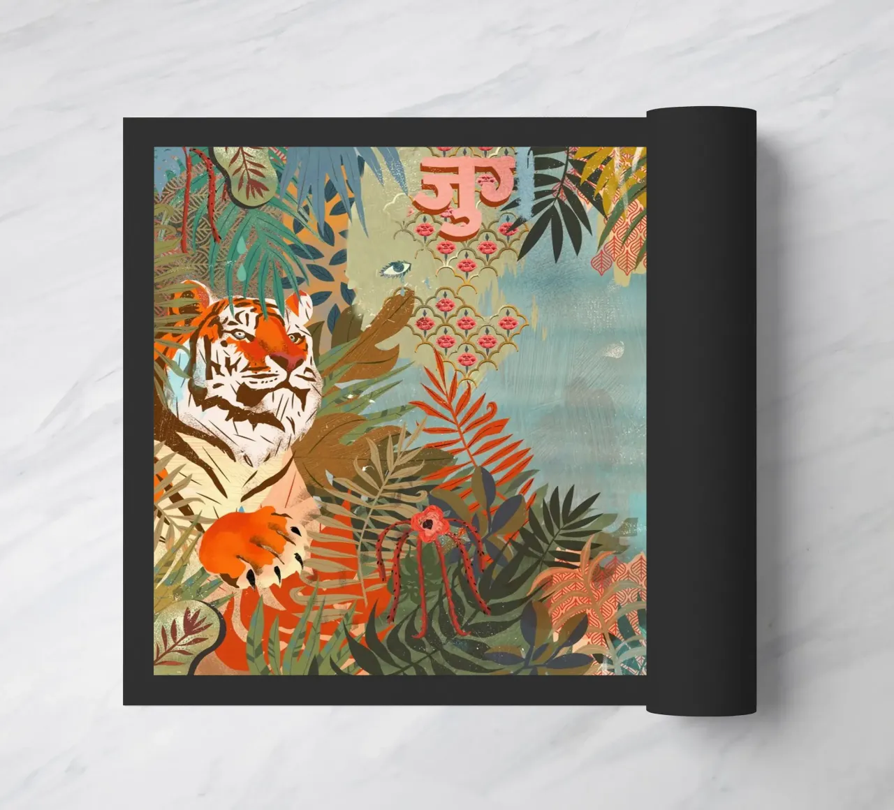 Tiger Fußmatte von Kateřina Bažantová