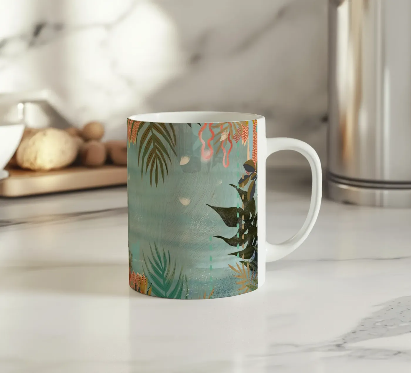 Tiger Keramik Tasse von Kateřina Bažantová
