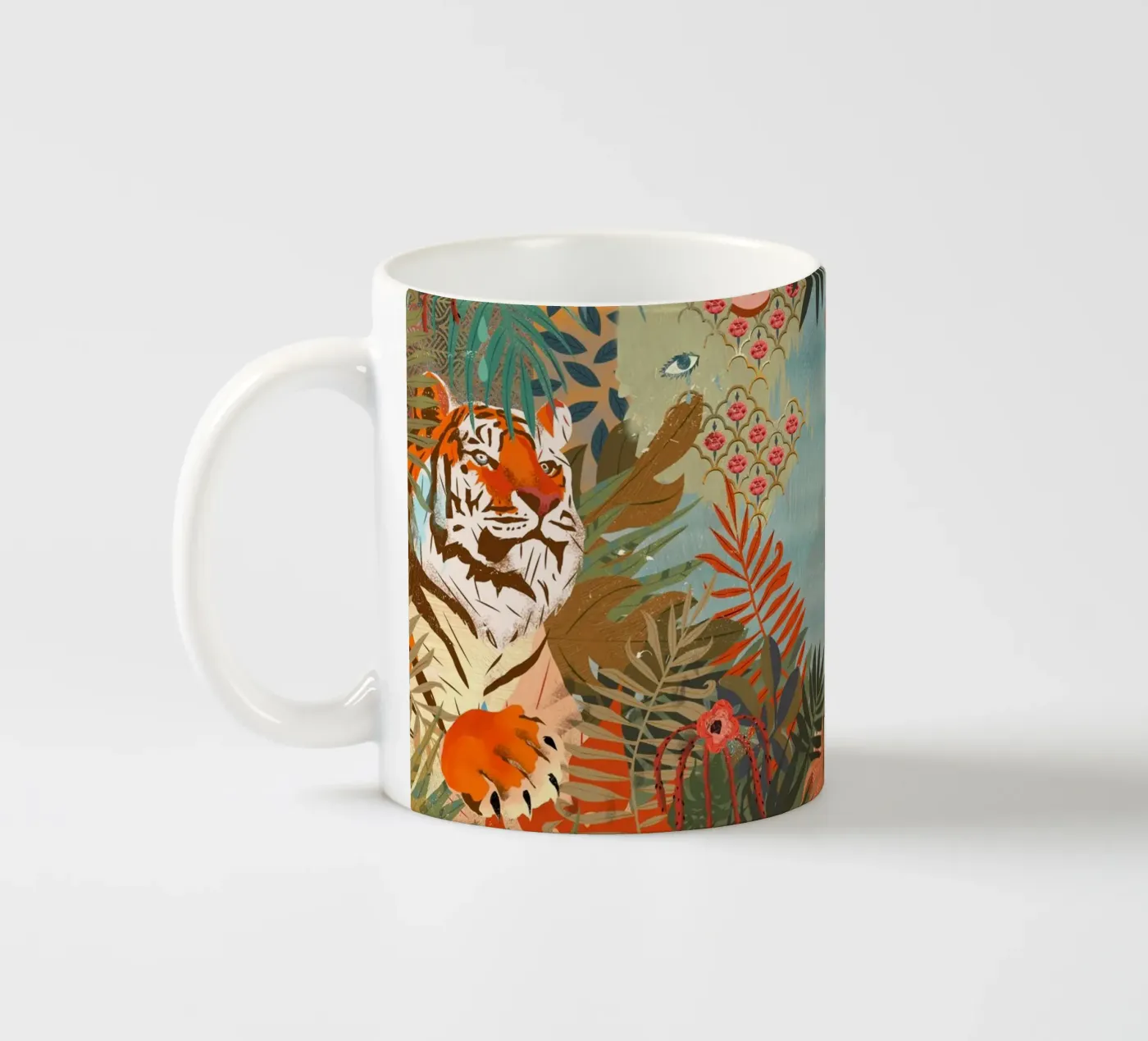 Tiger Keramik Tasse von Kateřina Bažantová