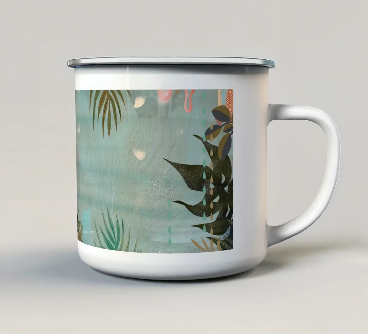 Tigre taza de esmalte de Kateřina Bažantová