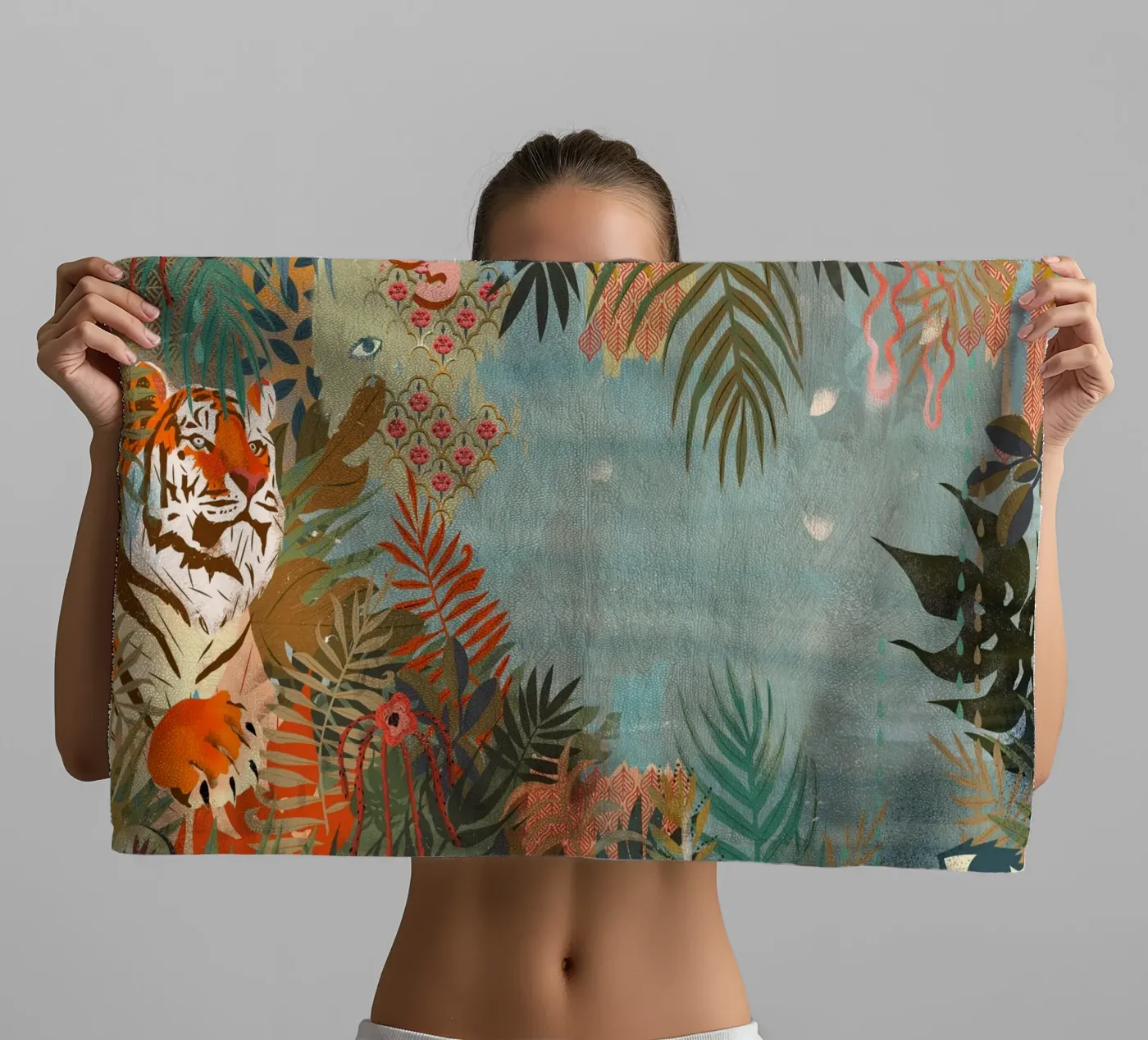 Tiger towel by Kateřina Bažantová