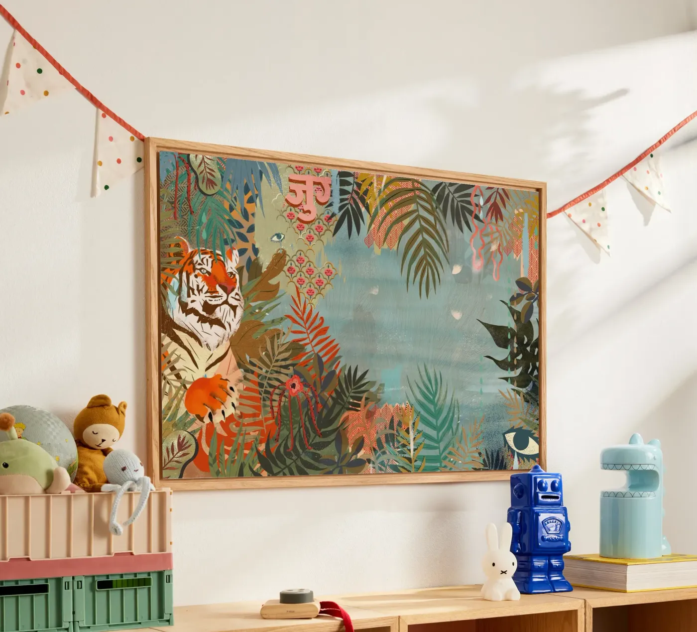 Tijger acryl van Kateřina Bažantová