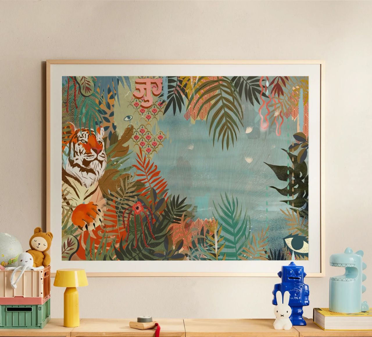 Tijger poster van Kateřina Bažantová