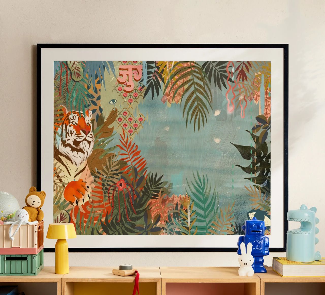 Tijger poster van Kateřina Bažantová