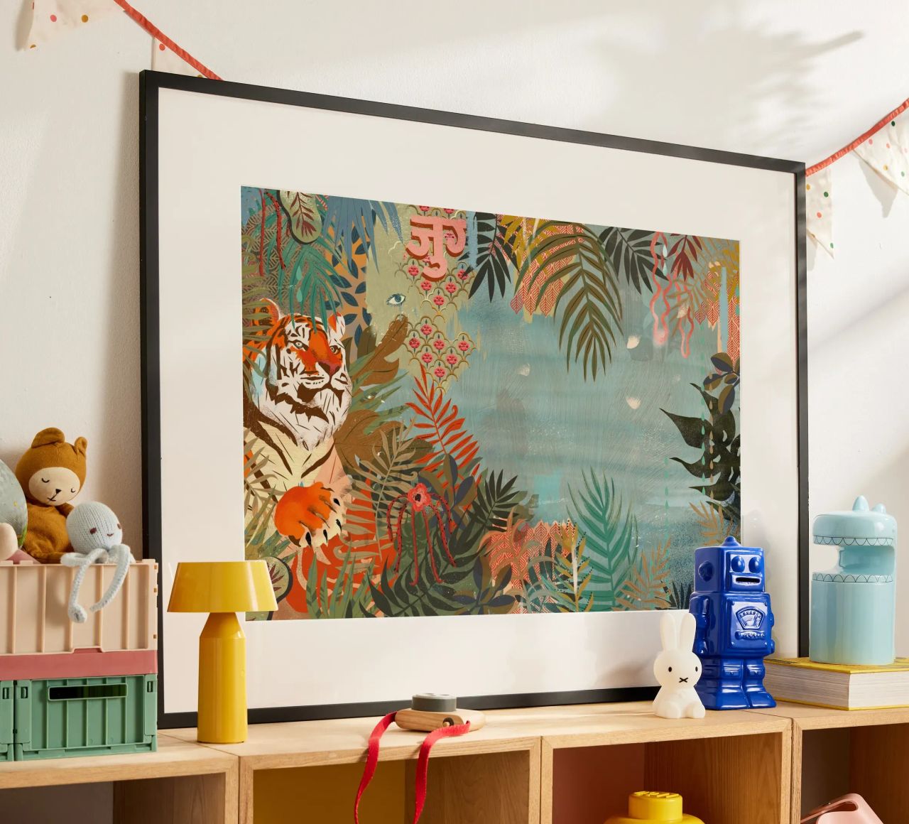 Tijger poster van Kateřina Bažantová