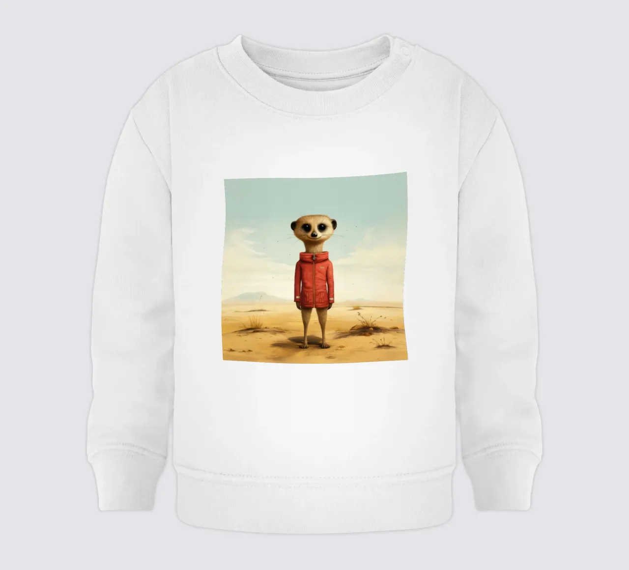 Meerkat minimo 4 felpa neonato da Minimal Animal Art