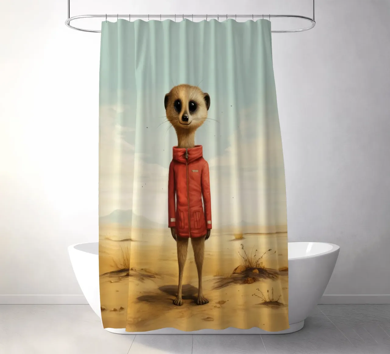 Meerkat minimo 4 tenda da doccia da Minimal Animal Art