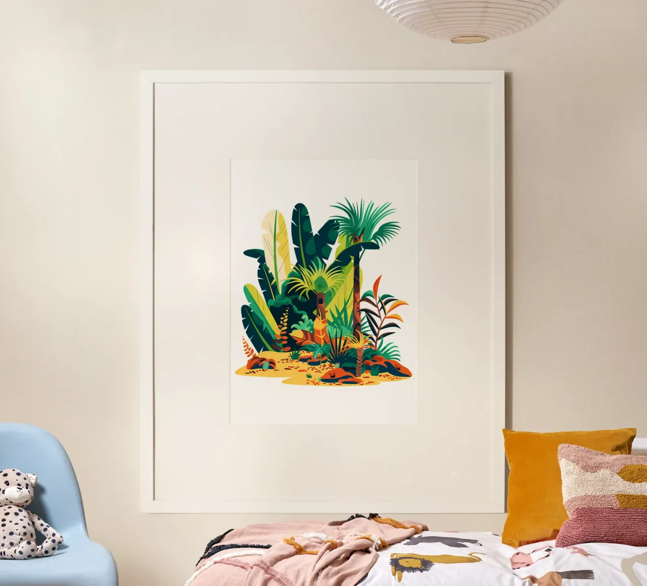 Illustrazione colorata della giungla Trending Now poster da Urban Life