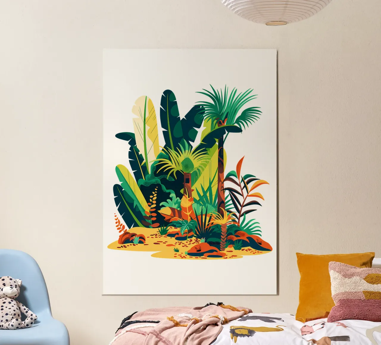 Illustrazione colorata della giungla Trending Now poster da Urban Life