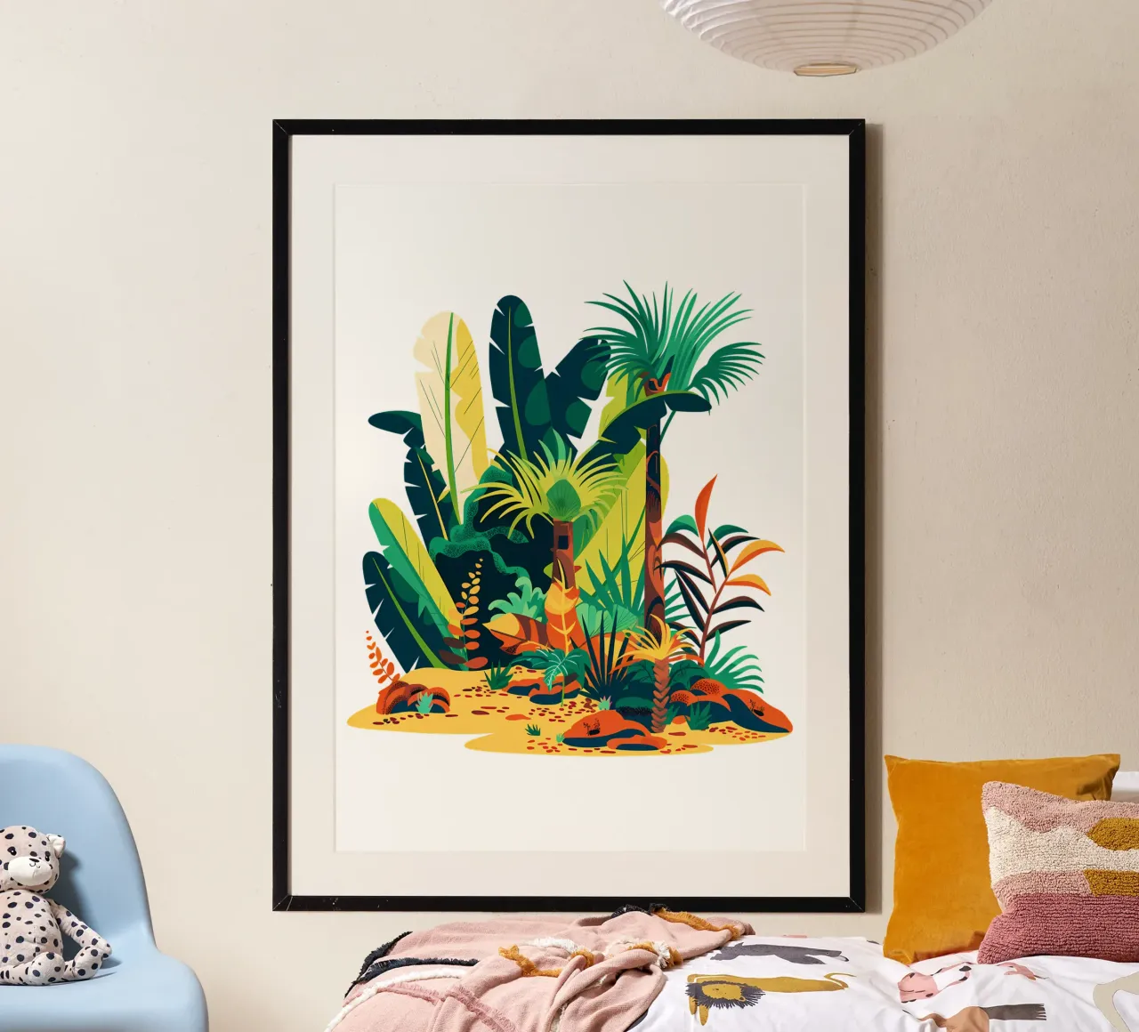 Illustrazione colorata della giungla Trending Now poster da Urban Life