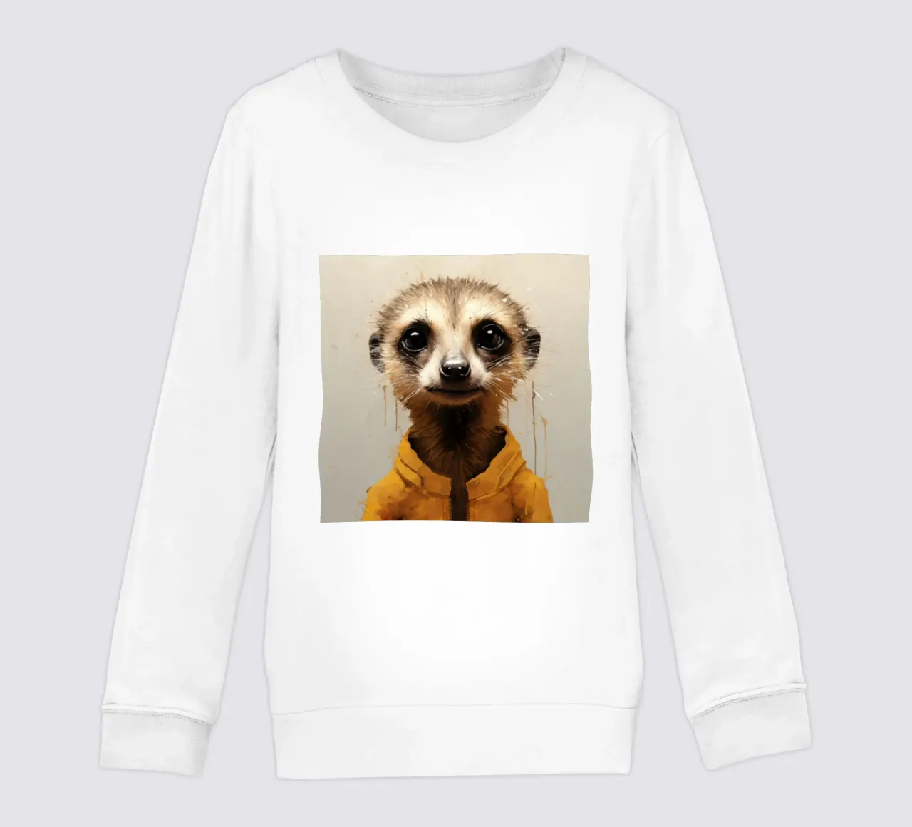 Meerkat minimo 1 felpa bambino da Minimal Animal Art