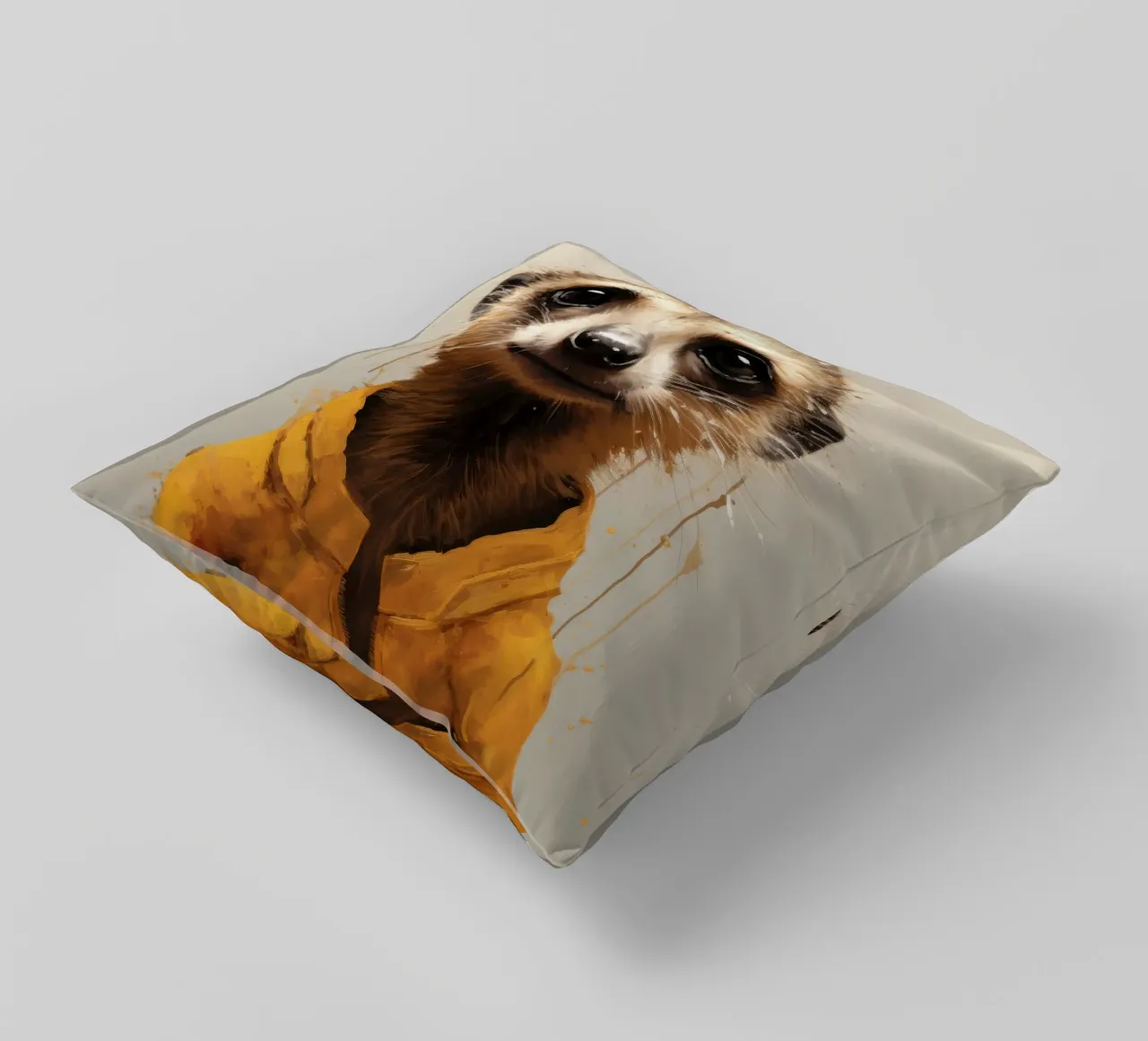 Meerkat minimo 1 cuscino da Minimal Animal Art