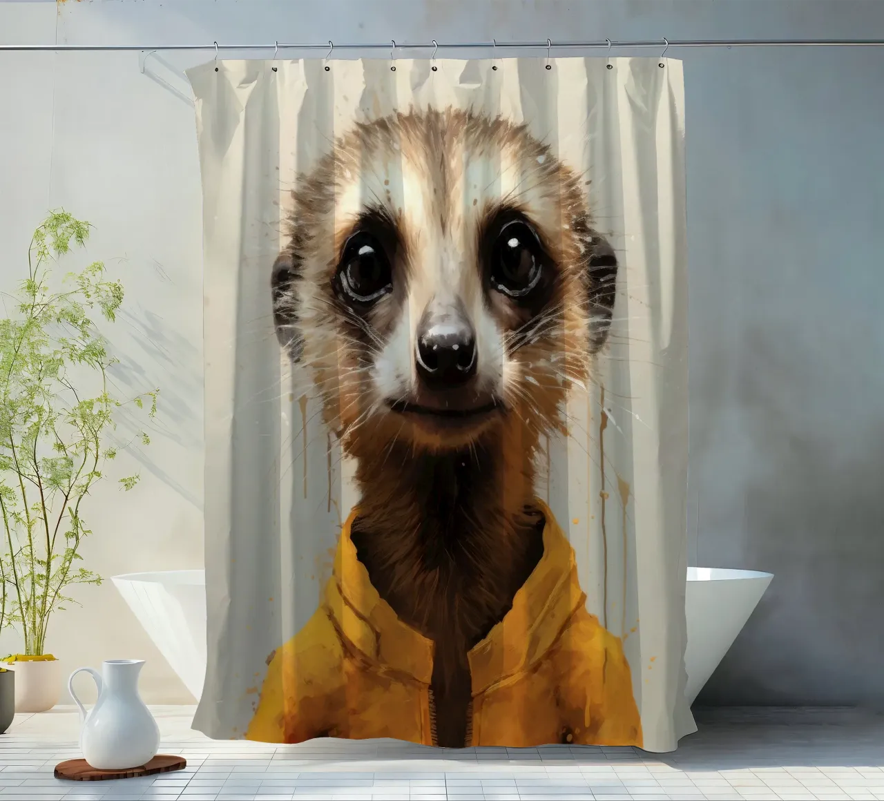 Meerkat minimo 1 tenda da doccia da Minimal Animal Art