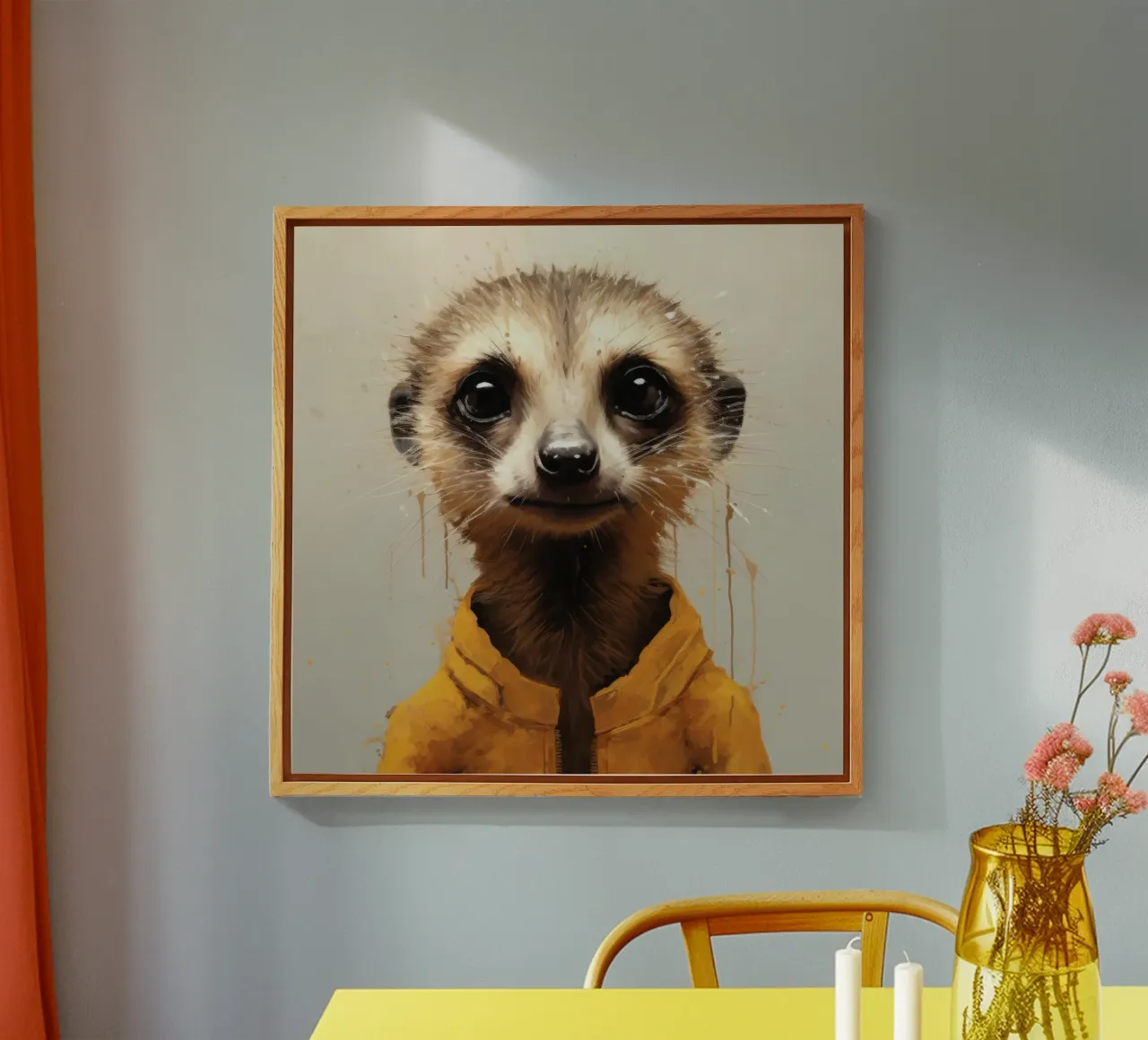 Minimo Meerkat plexiglass da Minimal Animal Art