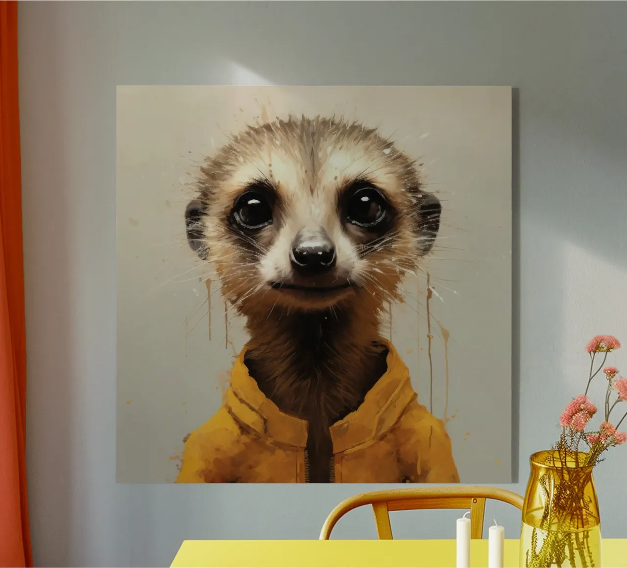 Minimo Meerkat plexiglass da Minimal Animal Art
