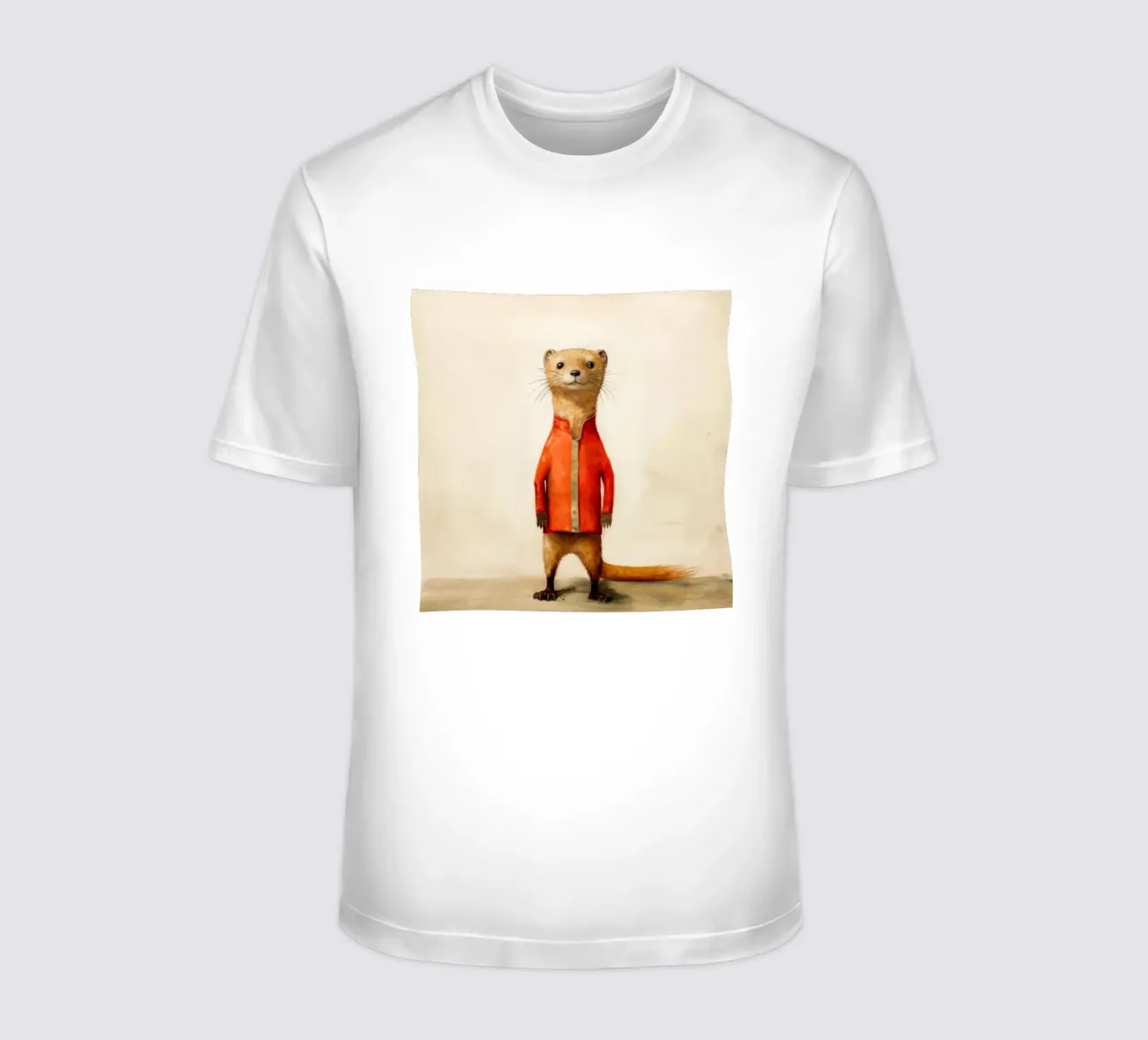 Minimal Mongoose 2 T-Shirt von Minimal Animal Art