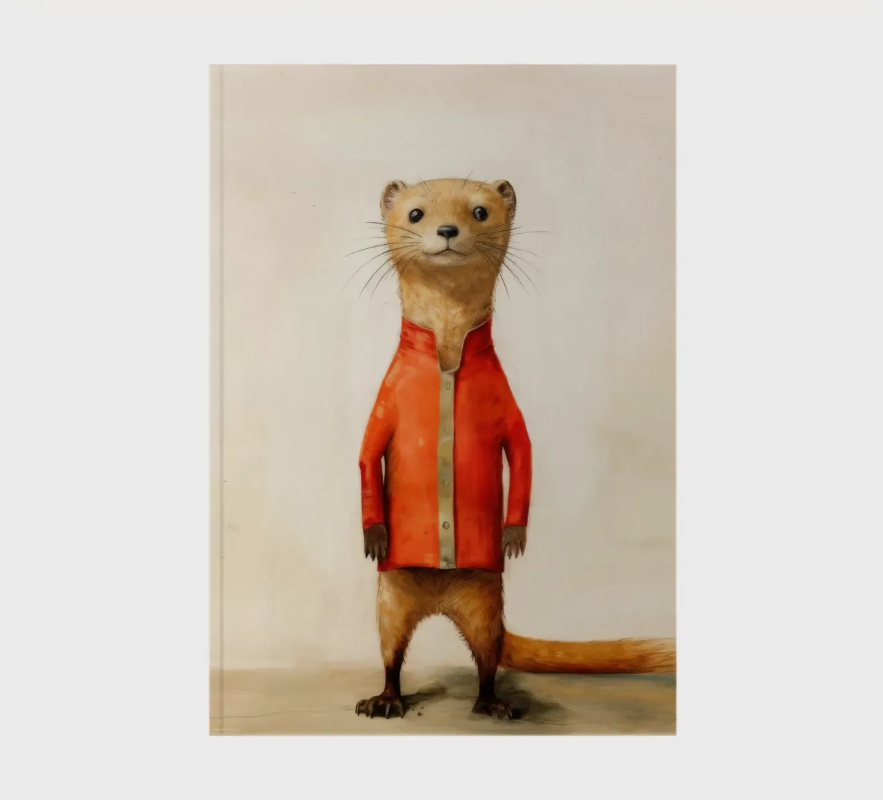 Minimal Mongoose 2 notebook by Minimal Animal Art