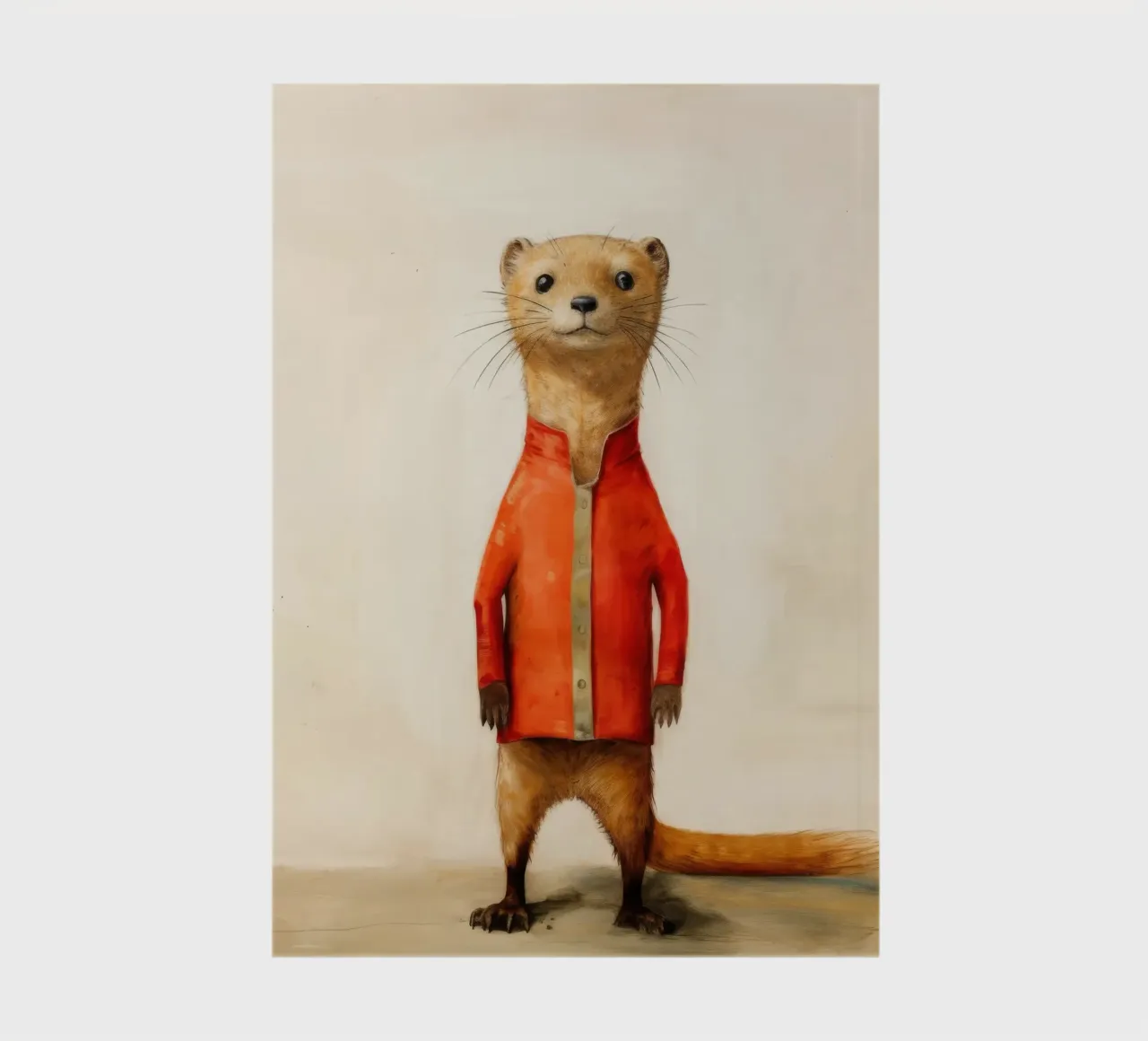 Minimal Mongoose 2 notebook by Minimal Animal Art