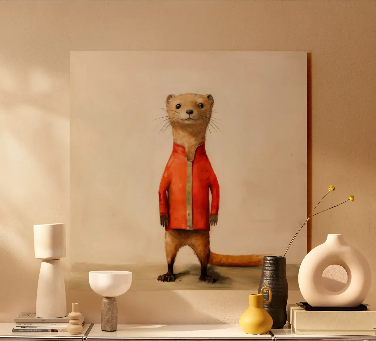 Mongoose minimale plexiglass da Minimal Animal Art