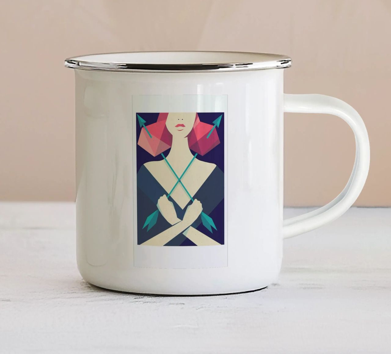 Sagittarius tazza in smalto da Pietari Posti