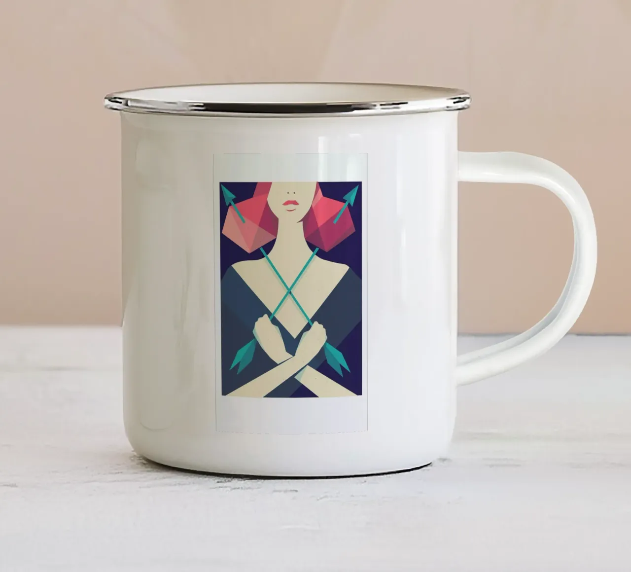 Sagittarius taza de esmalte de Pietari Posti