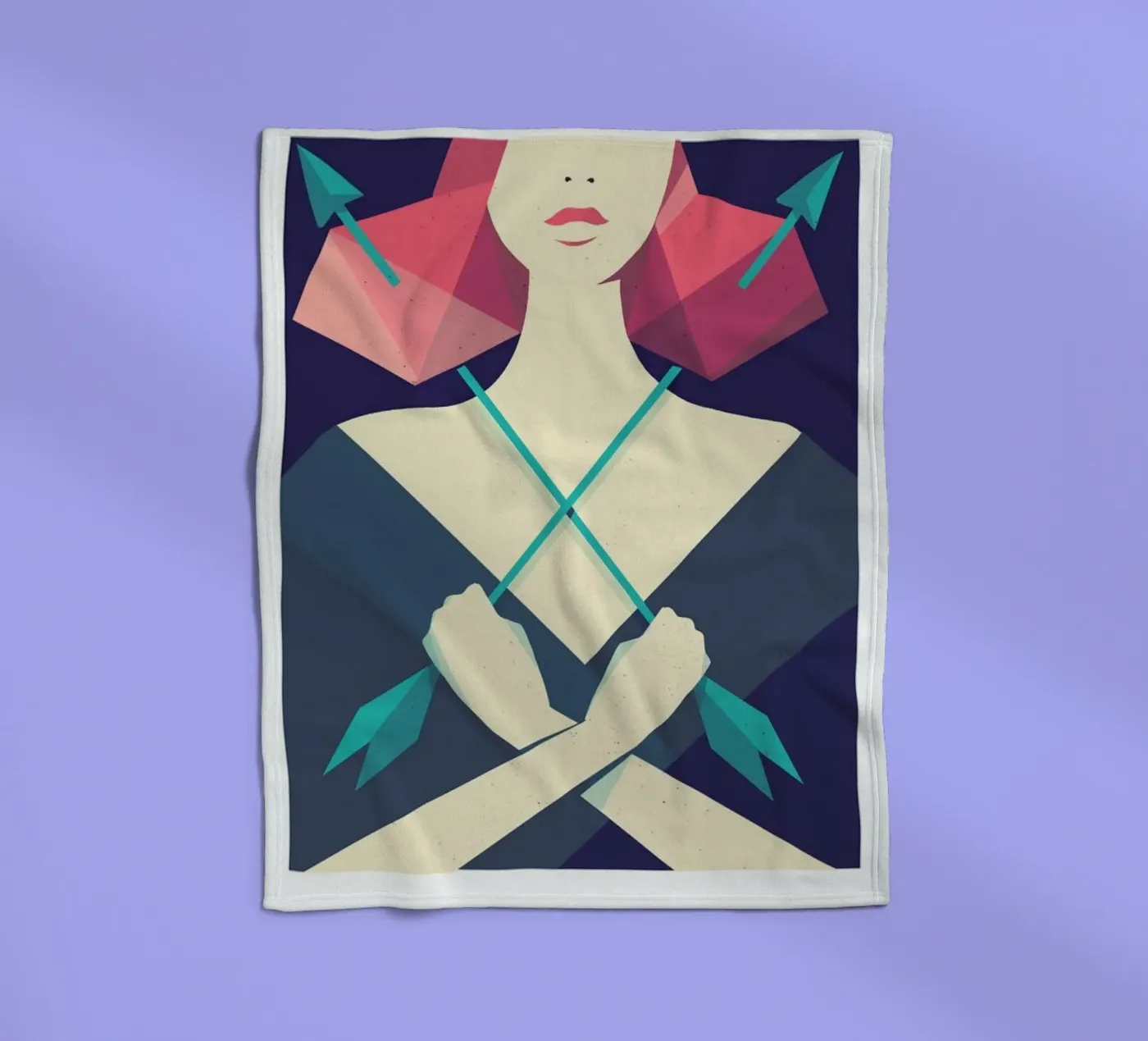 Sagittarius Fleecedecke von Pietari Posti