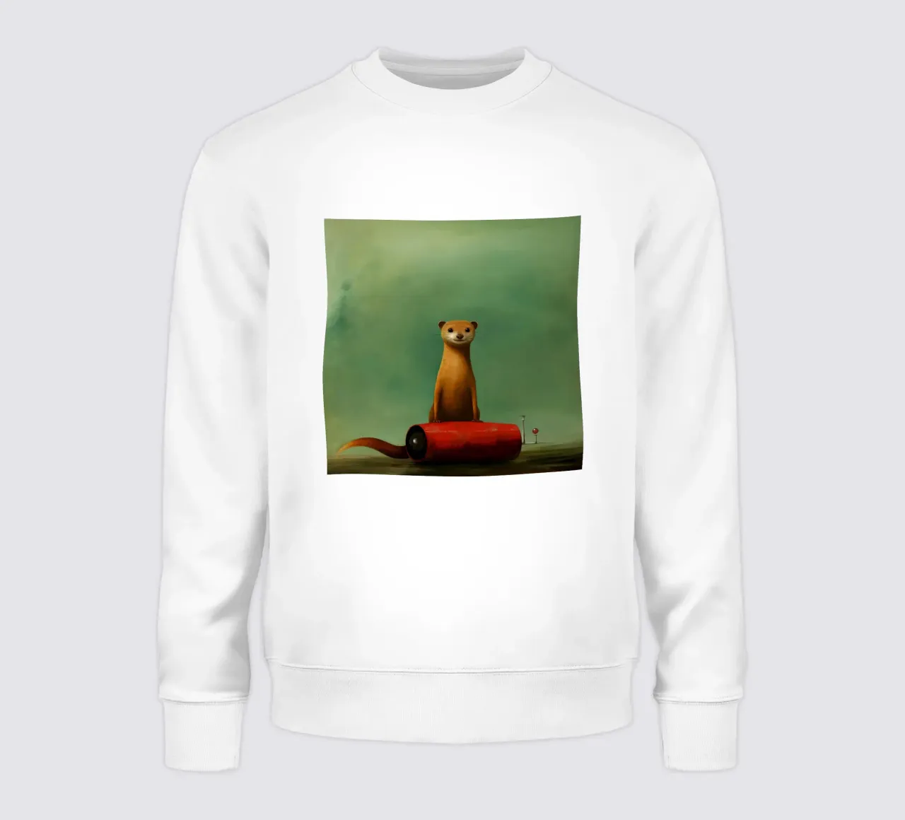 Mangusta minimale 3 felpa da Minimal Animal Art