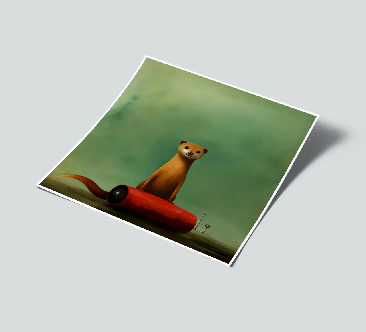 Minimal Mongoose 3 Stickerbogen von Minimal Animal Art