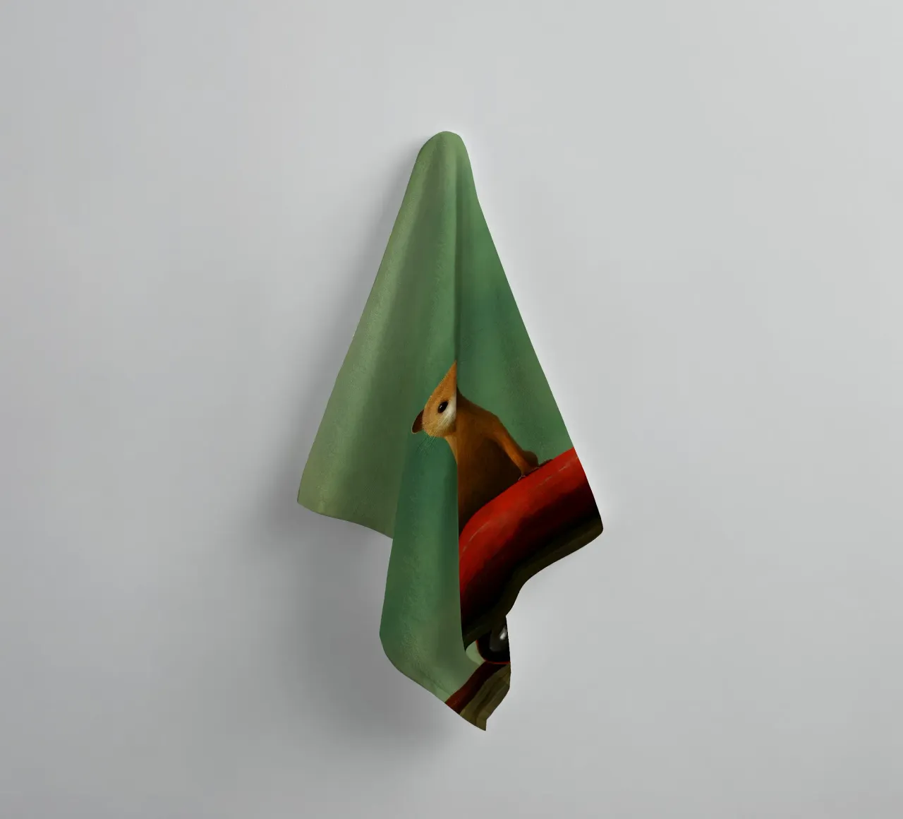 Minimal Mongoose 3 towel by Minimal Animal Art