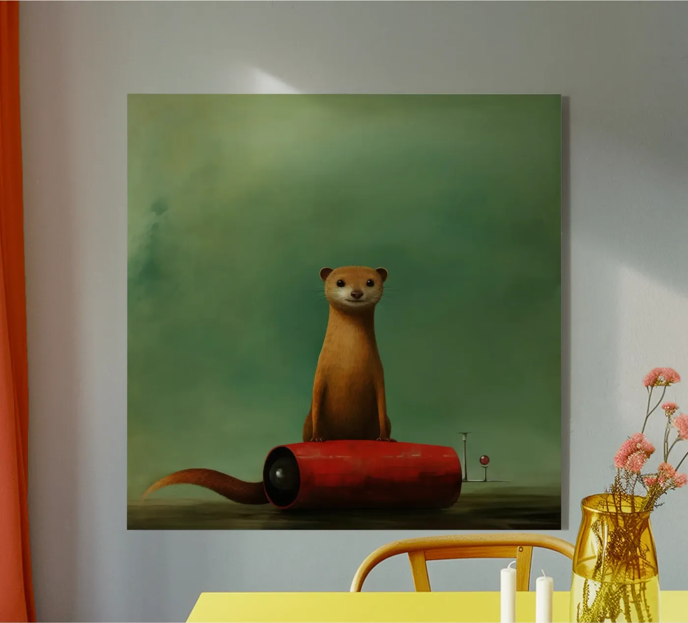 Mongoose minimale plexiglass da Minimal Animal Art
