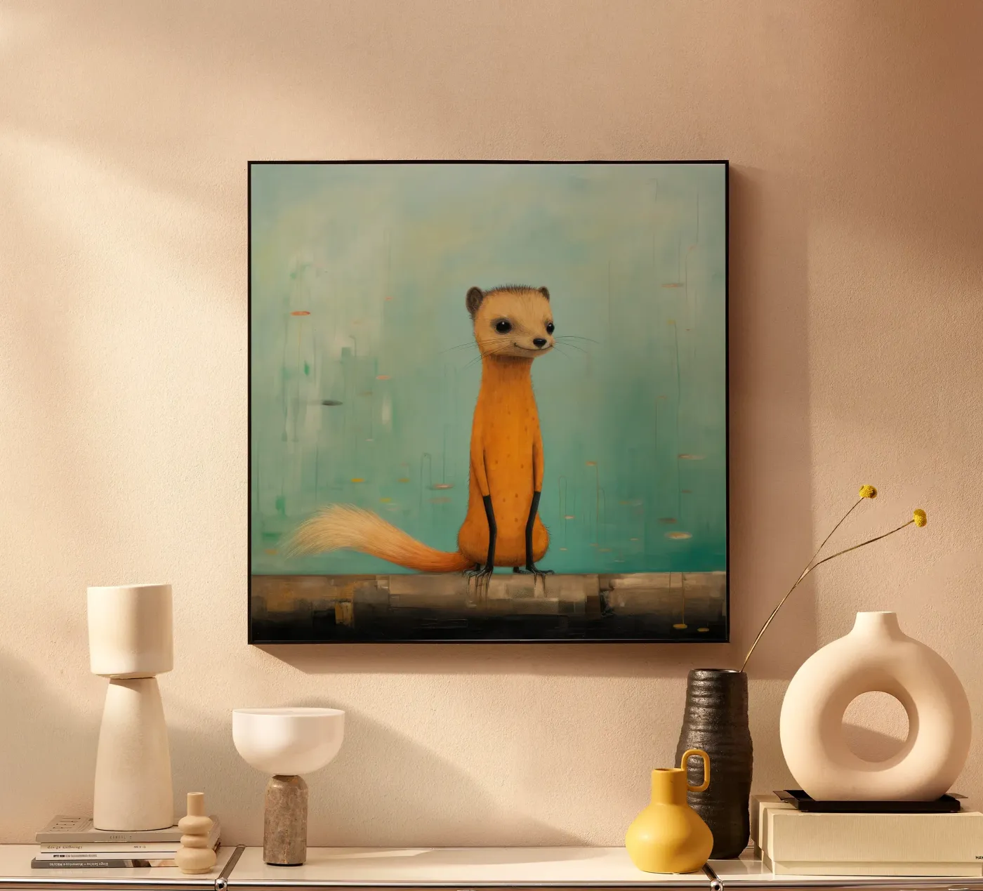 Mongoose minimale plexiglass da Minimal Animal Art