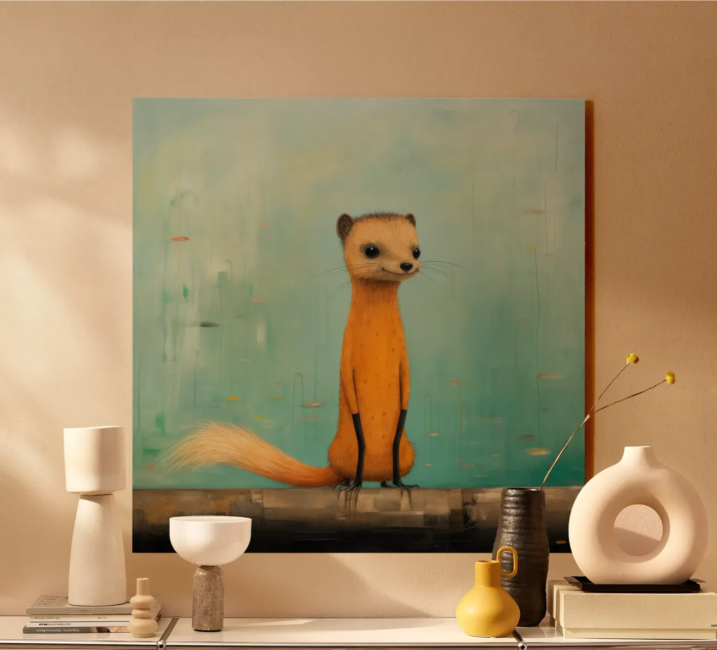 Mongoose minimale plexiglass da Minimal Animal Art