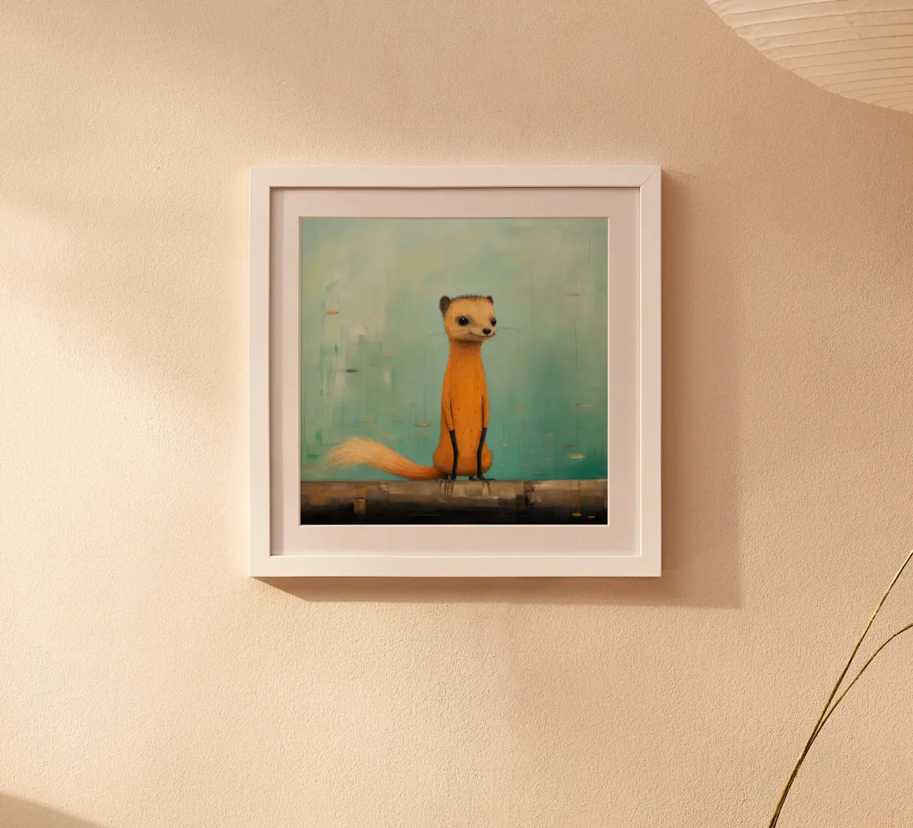 Minimal Mongoose 4 Hahnemühle von Minimal Animal Art