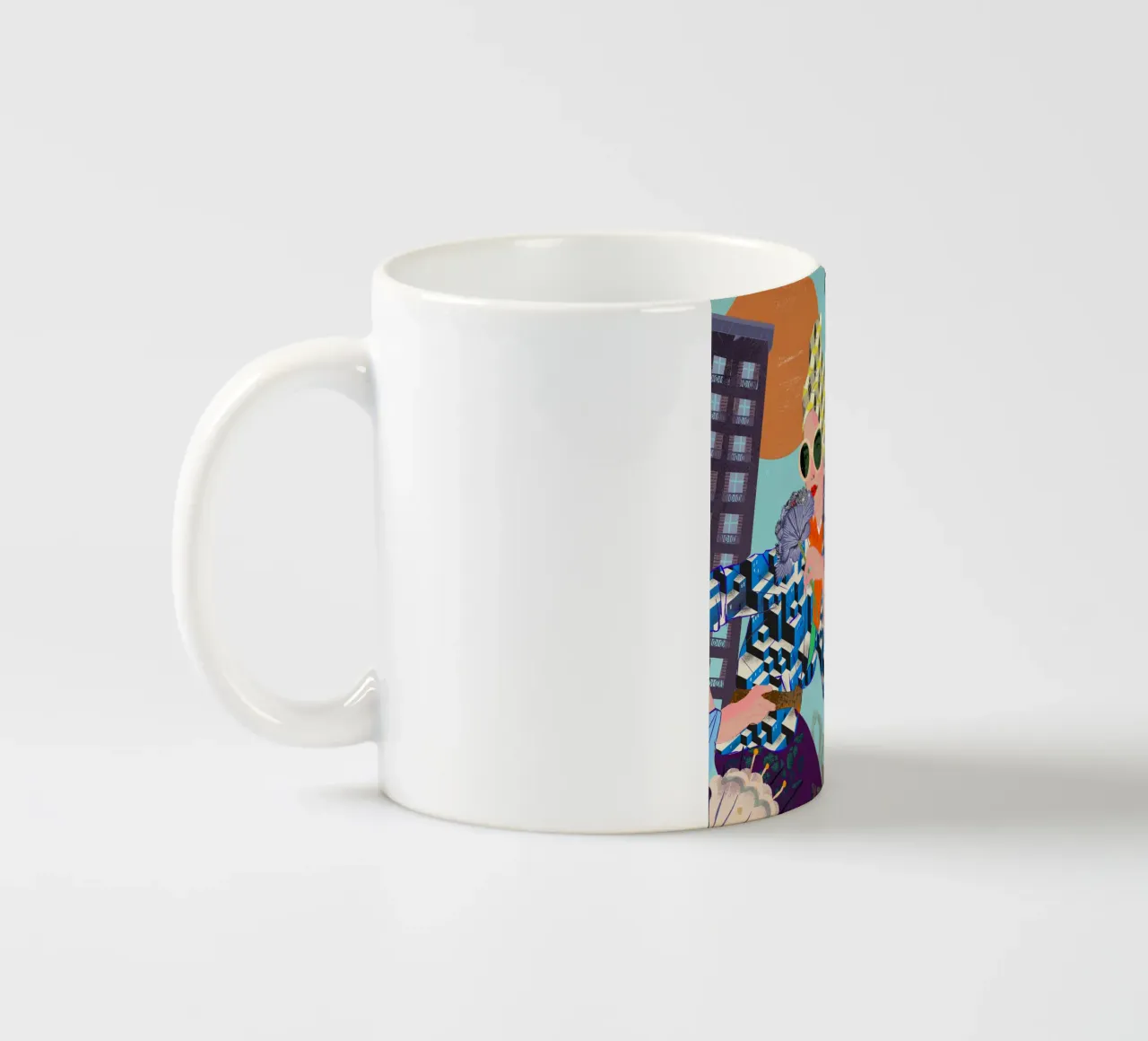 Mattina tazza in ceramica da Kateřina Bažantová