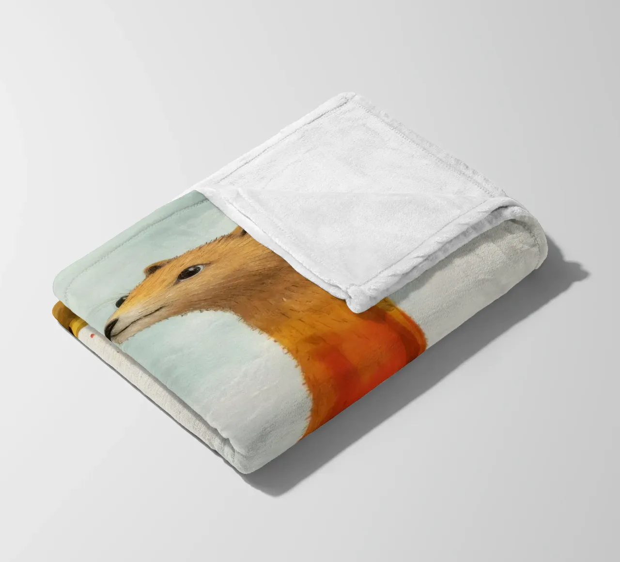 Minimal Mongoose 1 Fleecedecke von Minimal Animal Art