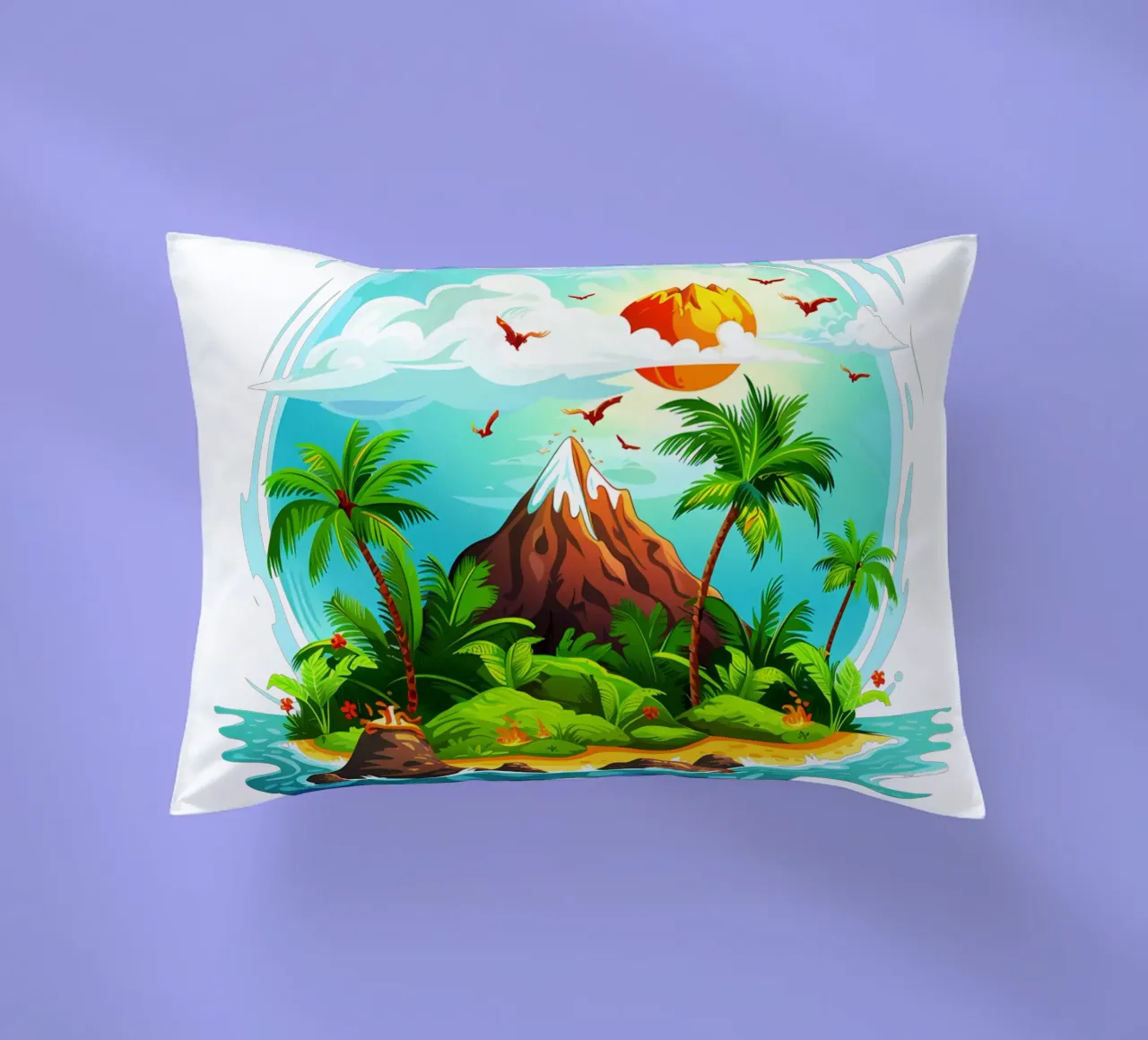 Isola tropicale di tendenza ora cuscino da Urban Life