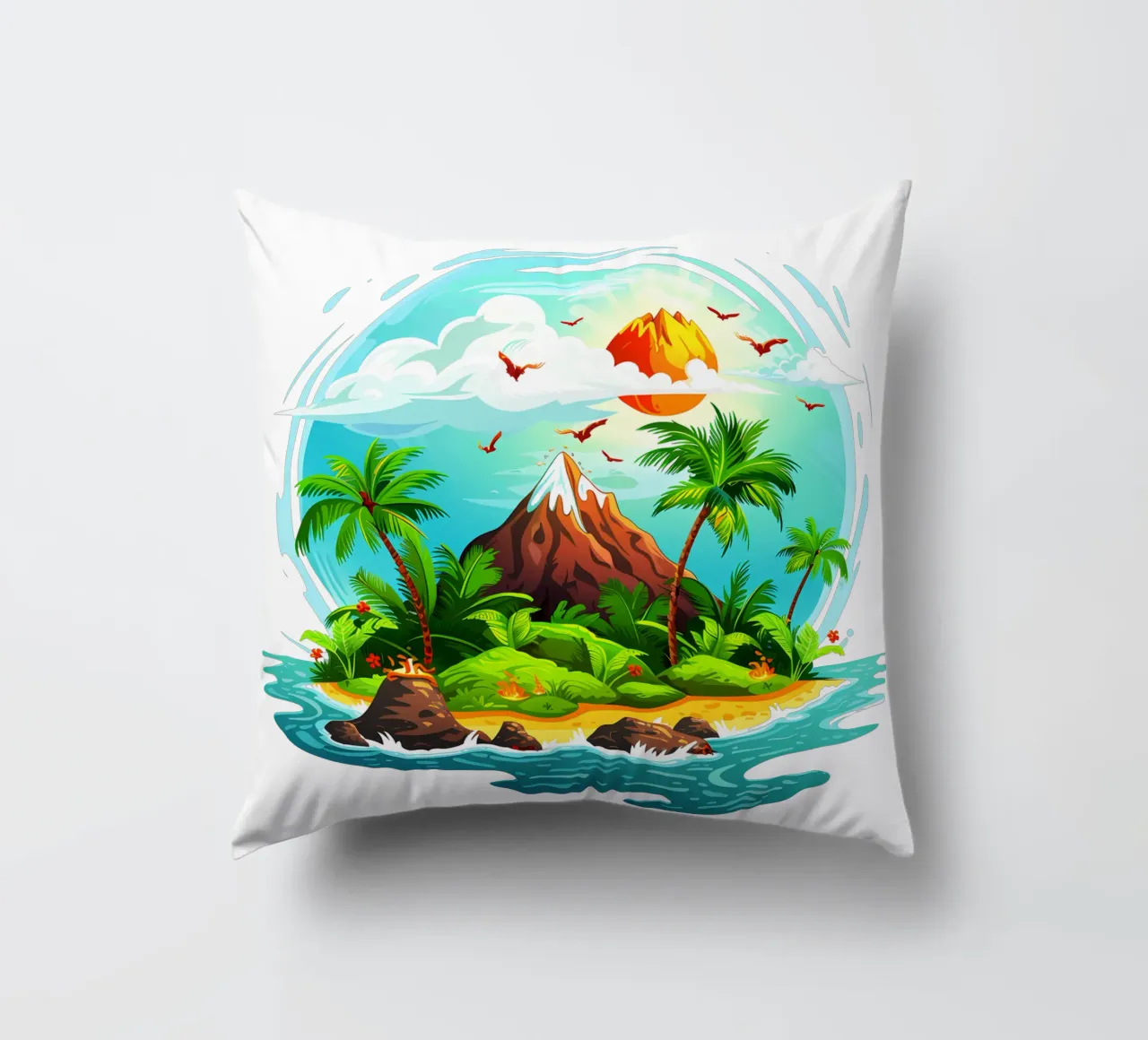 Isola tropicale di tendenza ora cuscino da Urban Life