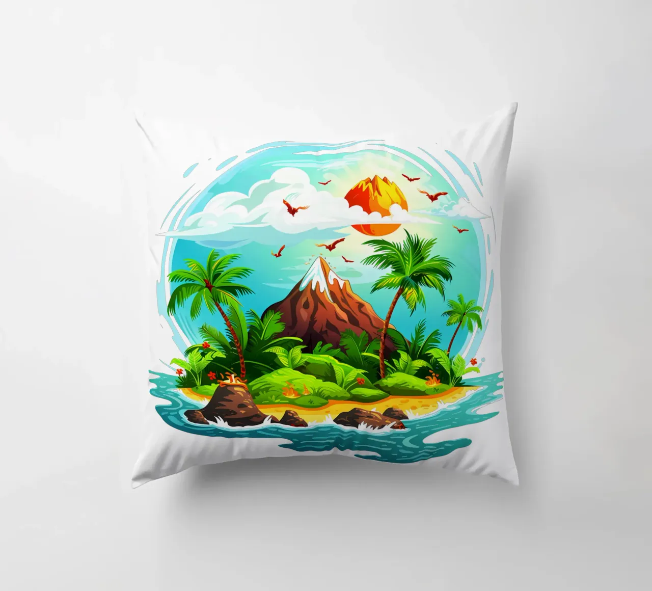 Isola tropicale di tendenza ora cuscino da Urban Life