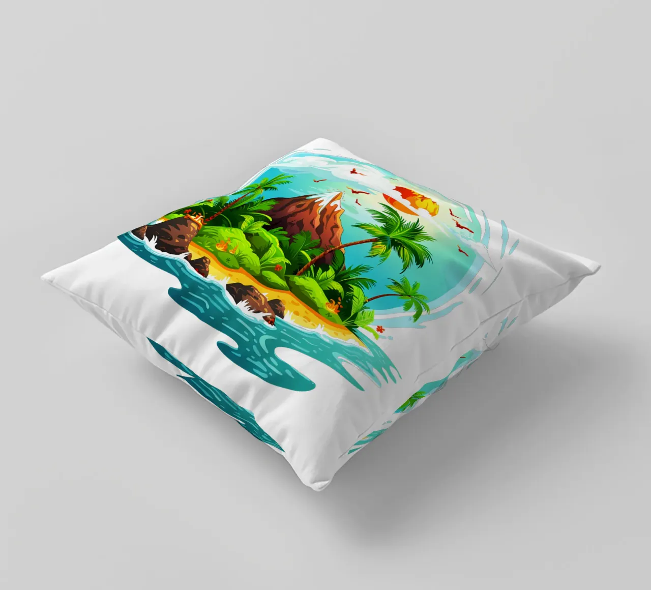 Isola tropicale di tendenza ora cuscino da Urban Life
