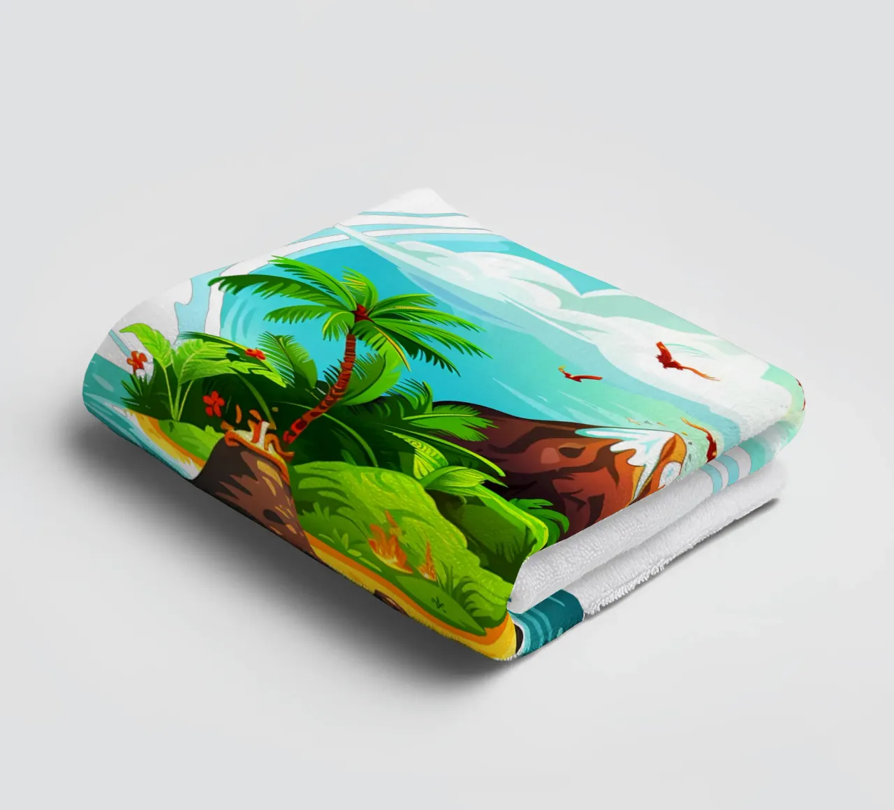 Isola tropicale di tendenza ora asciugamano da bagno da Urban Life