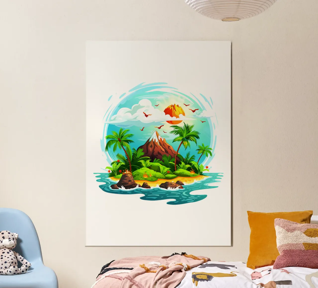 Isola tropicale di tendenza ora carta hahnemühle da Urban Life