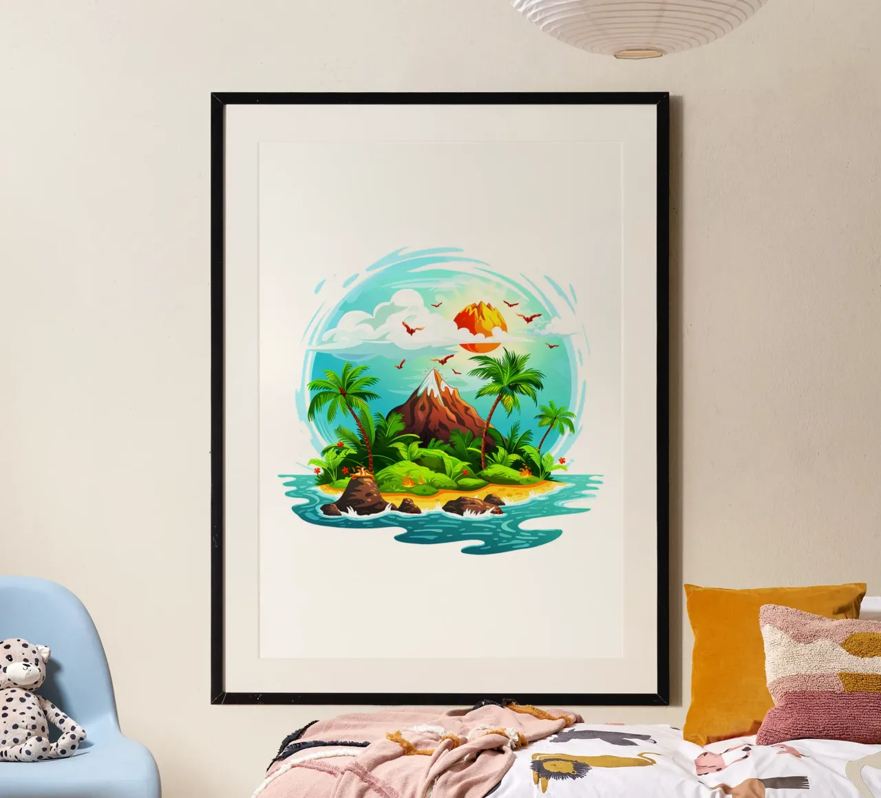 Isola tropicale di tendenza ora carta hahnemühle da Urban Life