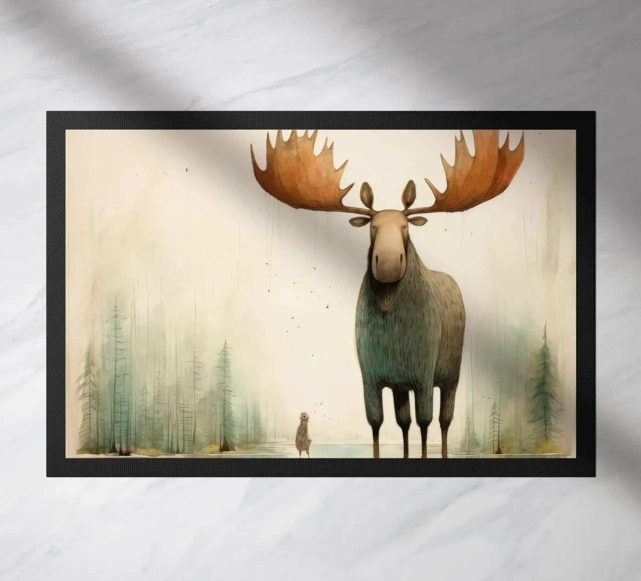 Alce Minimo 2 zerbino da Minimal Animal Art