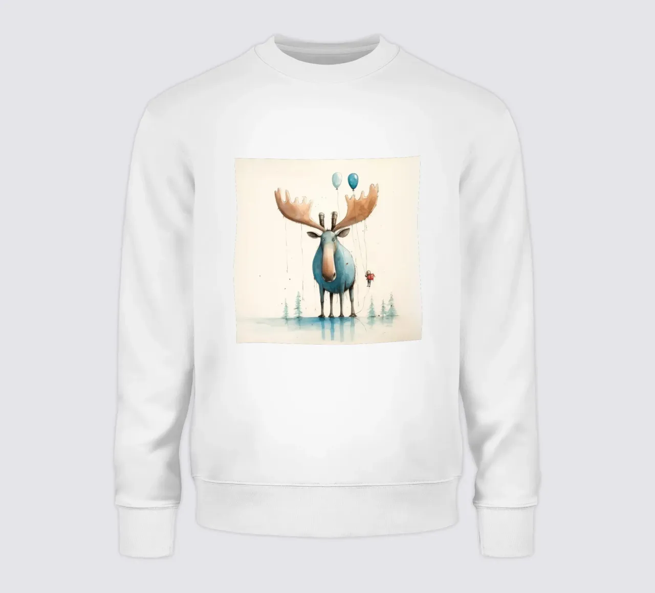 Alce Minimo 3 felpa da Minimal Animal Art