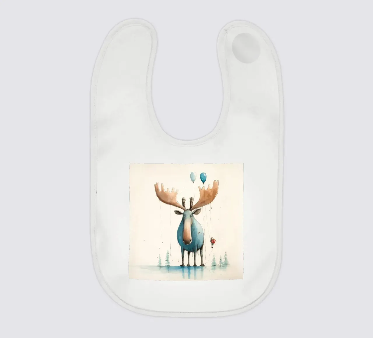 Minimo Moose bavaglino da Minimal Animal Art