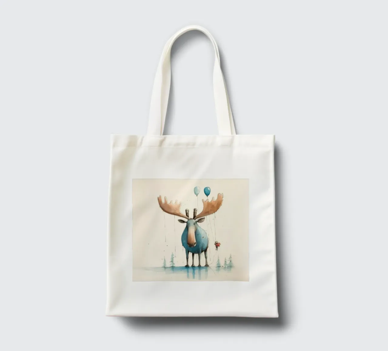 Alce Minimo 3 borsa in juta da Minimal Animal Art